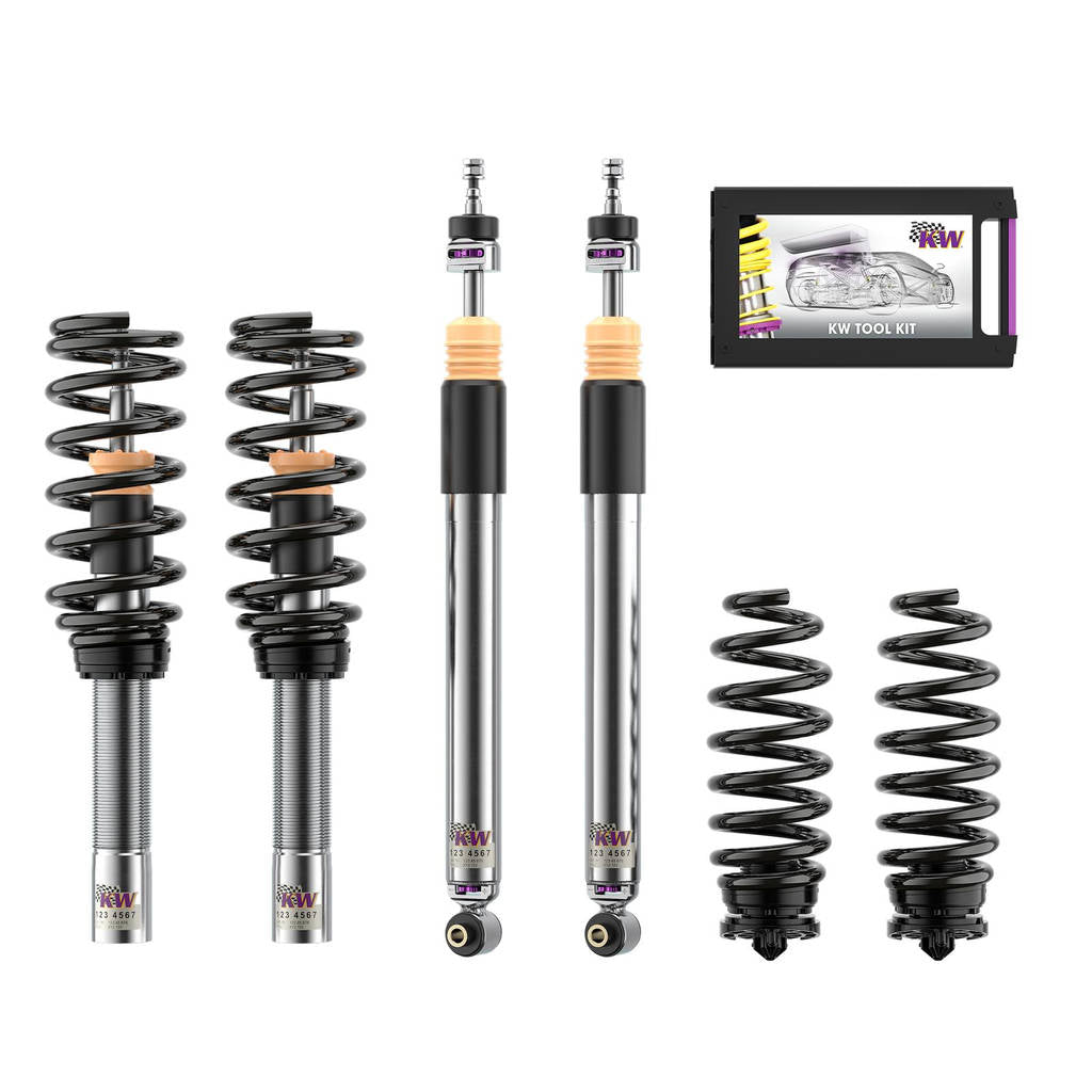 KW 35208100CX-B Coilover Kit V3 Leveling Black for AUDI A6 (C8) Photo-0