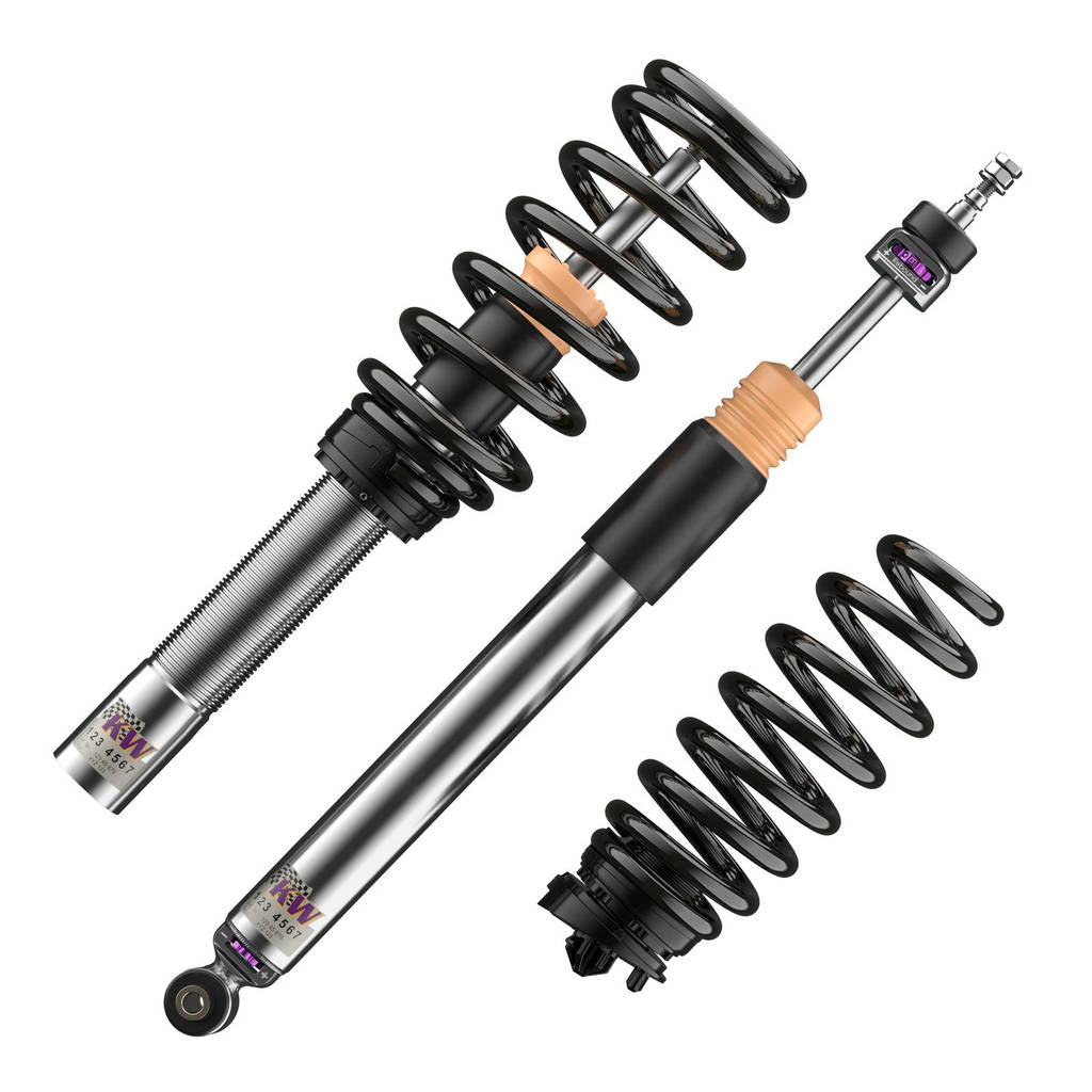 KW 35208100CW-B Coilover Kit V3 Leveling Black (incl. Cancellation Kit for Electronic Dampers) for AUDI A6 (C8) Photo-1