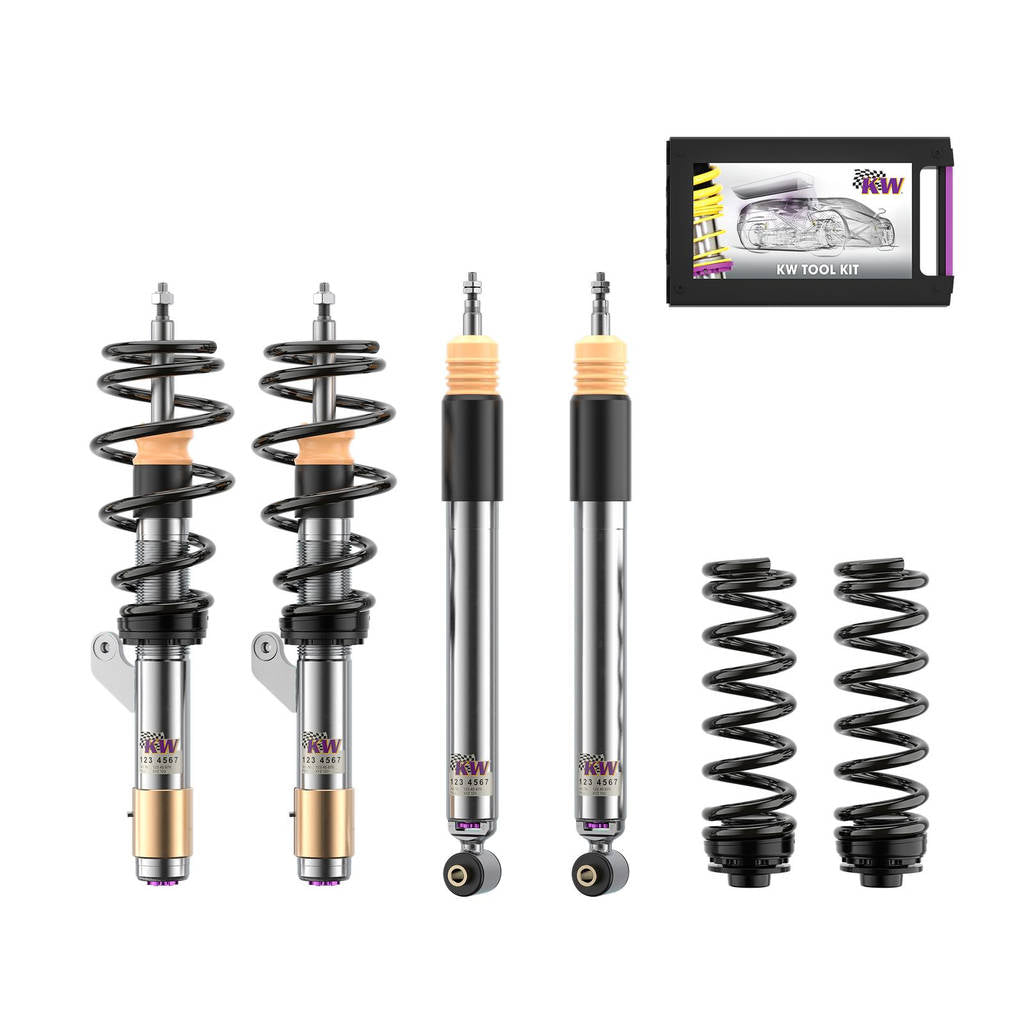 KW 352082000D-B Coilover Kit V3 Leveling Black for BMW 330 / 328 / 325 / 320 (F30) Photo-0