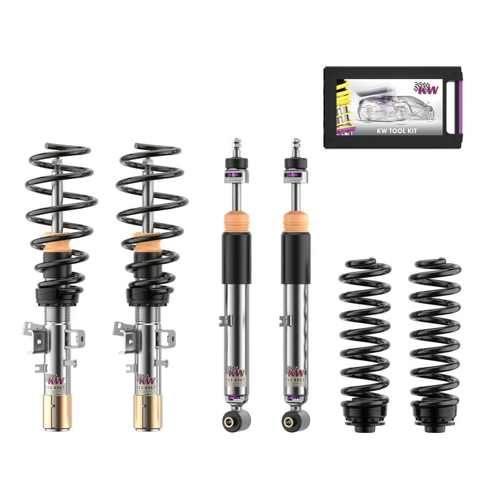 KW 35208200DW-B Coilover Kit V3 Leveling Black (incl. Cancellation Kit for Electronic Dampers) for BMW 3 Series (G21) Photo-0