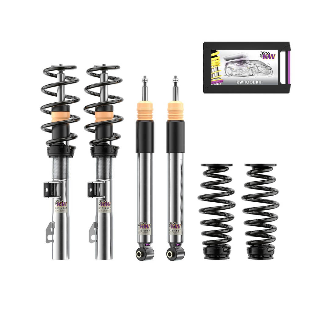 KW 35208800DJ-B Coilover Kit V3 Leveling Black (incl. Cancellation Kit for Electronic Dampers) for CUPRA Born (K1) Photo-0