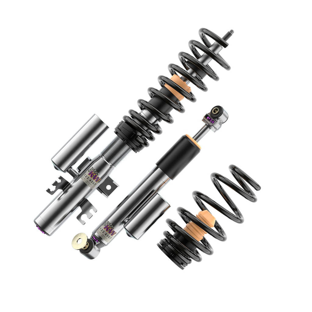 KW 35208800AN-B Coilover Kit V3 Leveling Black (incl. Cancellation Kit for Electronic Dampers) for VW T5 VR6 3.2 4motion Photo-1