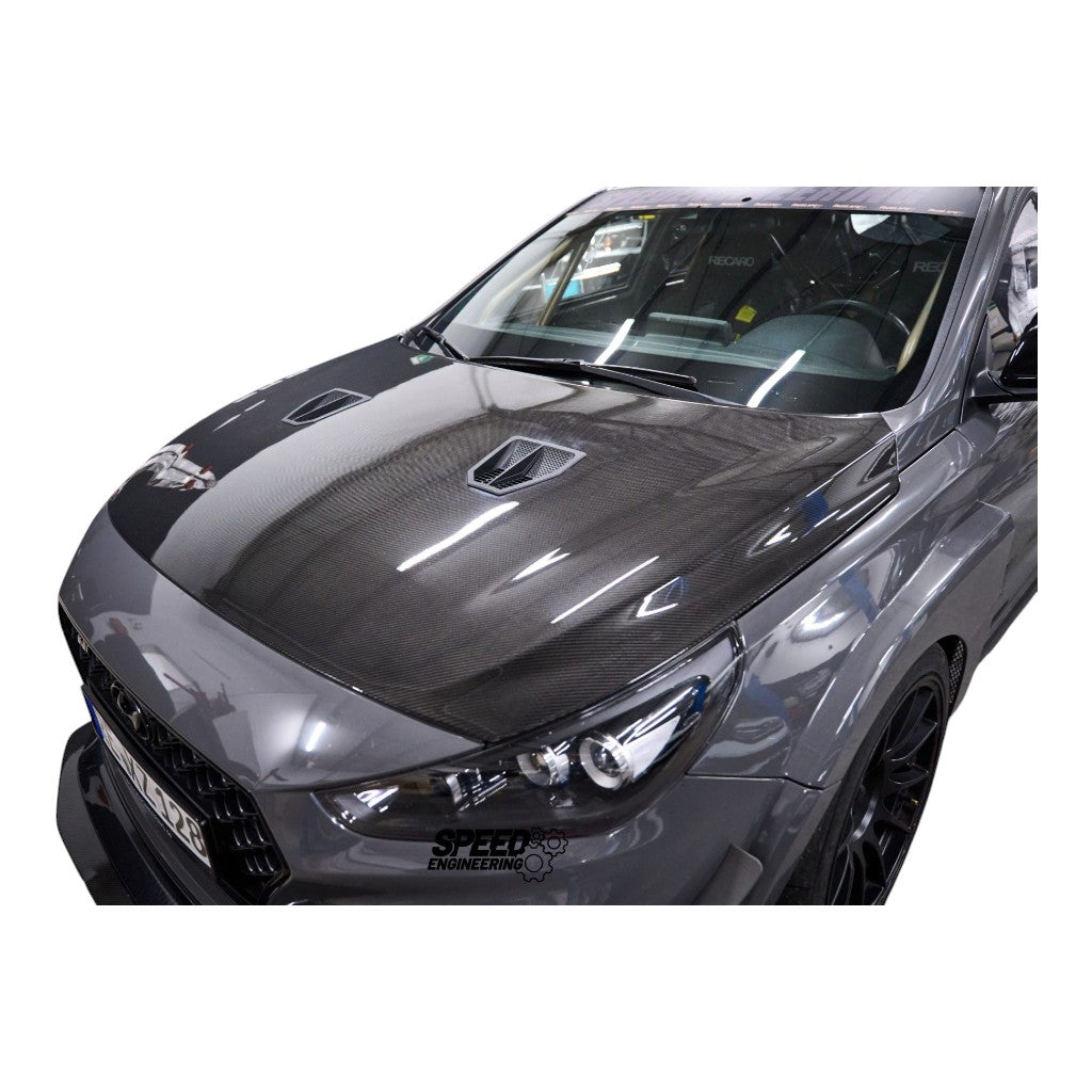 SPEED ENGINEERING 14396 Carbon Bonnet for HYUNDAI i30 N / i30 N Fastback (PD) Photo-1