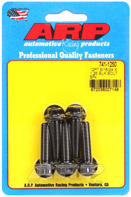 ARP 741-1250 SAE Bolt Kit 5/16-24 x 1.250 12pt black oxide bolts Photo-0