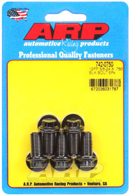 ARP 742-0750 SAE Bolt Kit 3/8-24 x .750 12pt black oxide bolts Photo-0