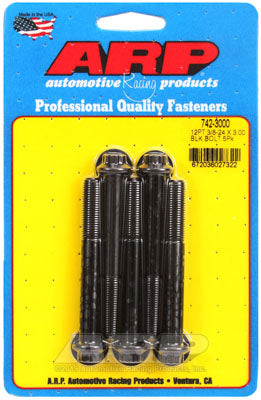 ARP 742-3000 SAE Bolt Kit 3/8-24 x 3.000 12pt black oxide bolts Photo-0