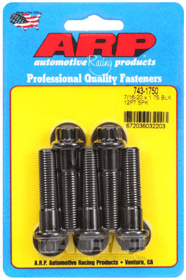 ARP 743-1750 SAE Bolt Kit 7/16-20 x 1.750 12pt black oxide bolts Photo-0