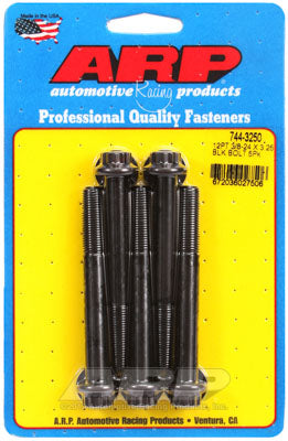 ARP 744-3250 SAE Bolt Kit 3/8-24 x 3.250 12pt 7/16 wrenching black oxide bolts Photo-0