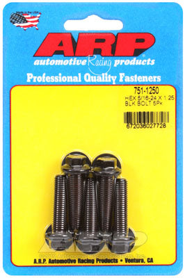 ARP 751-1250 SAE Bolt Kit 5/16-24 x 1.250 hex black oxide bolts Photo-0