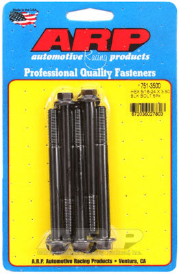 ARP 751-3500 SAE Bolt Kit 5/16-24 x 3.500 hex black oxide bolts Photo-0
