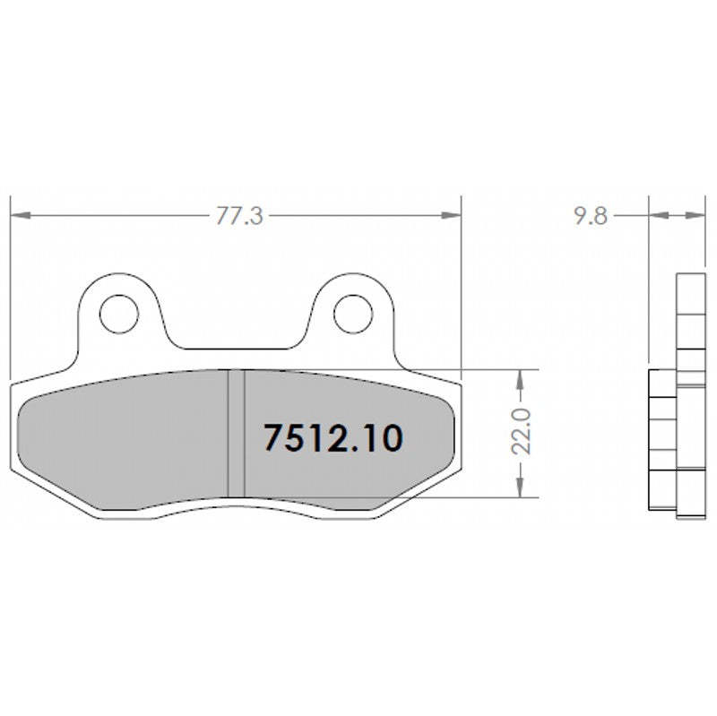 PFC 7512.333.10.92 Front Brake Pad Set 333 CMPD 10 mm for KAWASAKI Z400 / Ninja 400 (inc ABS) Photo-0