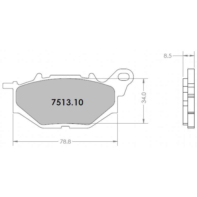 PFC 7513.333.09.92 Front Brake Pad Set 333 CMPD 9 mm for YAMAHA X MAX 300 2017- Photo-0