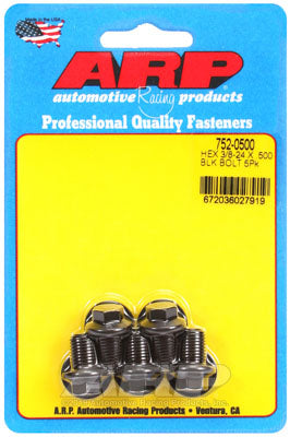 ARP 752-0500 SAE Bolt Kit 3/8-24 x .500 hex black oxide bolts Photo-0