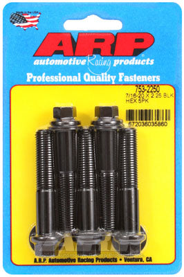 ARP 753-2250 SAE Bolt Kit 7/16-20 x 2.250 hex black oxide bolts Photo-0