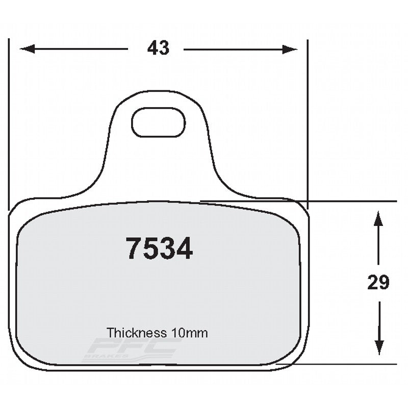 PFC 7534.333.10.94 Brake Pad Set 333 CMPD 10 mm Photo-0