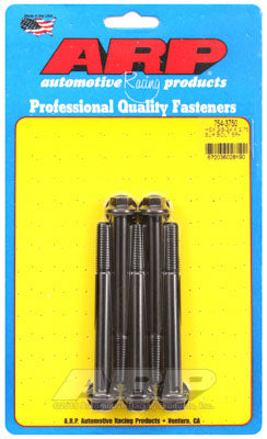 ARP 754-3750 SAE Bolt Kit 3/8-24 x 3.750 hex 7/16 wrenching black oxide bolts Photo-0