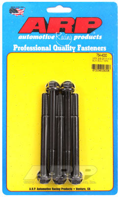 ARP 754-4000 SAE Bolt Kit 3/8-24 x 4.000 hex 7/16 wrenching black oxide bolts Photo-0