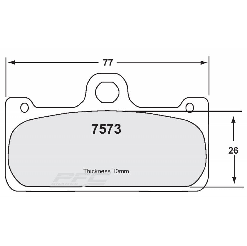 PFC 7573.333.09.92 Front Brake Pad Set 333 CMPD 9 mm for APRILIA SXV 450 2006-2010 Photo-0