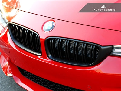 AUTOTECKNIC BM-0175-DS-MB Dual-Slats Stealth Black Front Grilles - F32 / F36 4-Series | F80 M3 | F82 M4 Photo-4