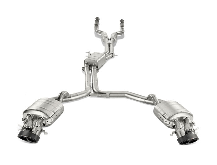 AKRAPOVIC S-AU/TI/3H Evolution Line (Titanium) for AUDI RS6 Avant (C7) 2014-2018 ECE Type Approval Photo-0
