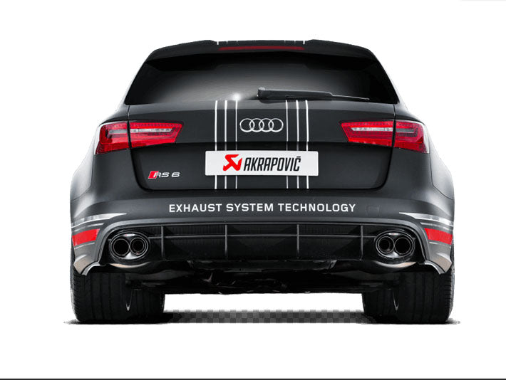 AKRAPOVIC S-AU/TI/3H Evolution Line (Titanium) for AUDI RS6 Avant (C7) 2014-2018 ECE Type Approval Photo-4
