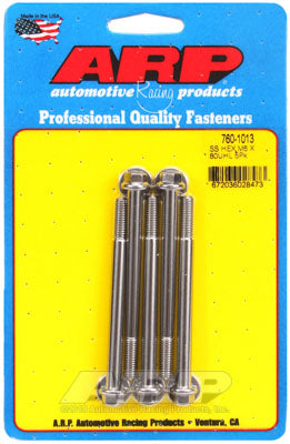ARP 760-1013 Metric Thread Bolt Kit M6 x 1.00 x 80 hex SS bolts Photo-0