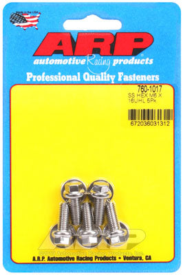 ARP 760-1017 Metric Thread Bolt Kit M6 x 1.00 x 16 hex SS bolts Photo-0