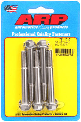 ARP 761-1010 Metric Thread Bolt Kit M8 x 1.25 x 65mm hex SS bolts Photo-0