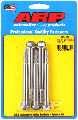 ARP 761-1018 Metric Thread Bolt Kit M8 x 1.25 x 85mm hex SS bolts Photo-0