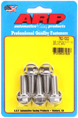 ARP 762-1002 Metric Thread Bolt Kit M10 x 1.50 x 25mm hex SS bolts Photo-0