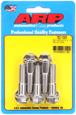 ARP 762-1005 Metric Thread Bolt Kit M10 x 1.50 x 40mm hex SS bolts Photo-0