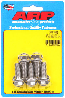 ARP 763-1002 Metric Thread Bolt Kit M10 x 1.25 x 25 hex SS bolts Photo-0