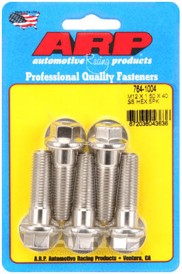 ARP 764-1004 Metric Thread Bolt Kit M12 x 1.50 x 40 hex SS bolts Photo-0