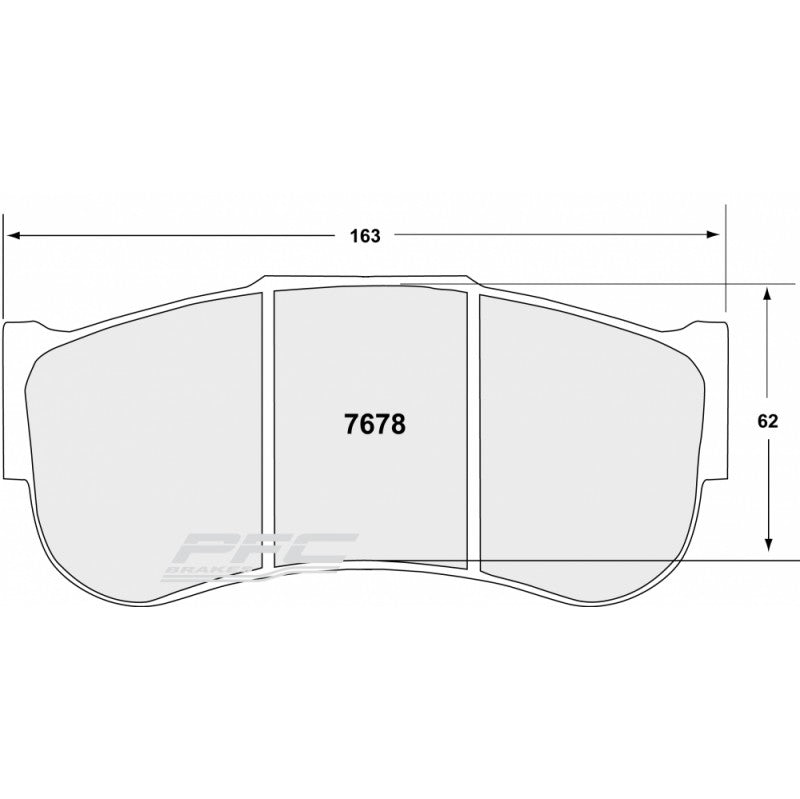 PFC 7678.82.28.44 Front Brake Pads RACING 82 CMPD 28 mm for NISSAN GT-R/MERCEDES-AMG GT3/GT4 Photo-0
