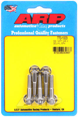 ARP 770-1003 Metric Thread Bolt Kit M6 x 1.00 x 30 12pt SS bolts Photo-0