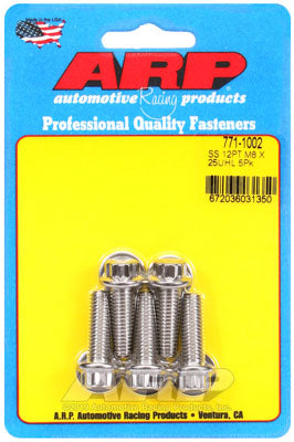 ARP 771-1002 Metric Thread Bolt Kit M8 x 1.25 x 25 12pt SS bolts Photo-0