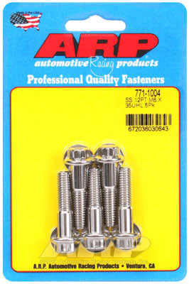 ARP 771-1004 Metric Thread Bolt Kit M8 x 1.25 x 35 12pt SS bolts Photo-0