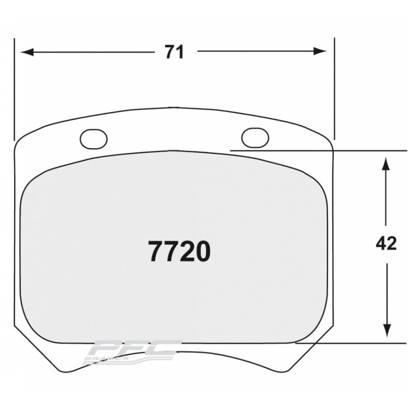 PFC 7720.84.15.44 Rear Brake Pads for AUDI RS3 LMS TCR 2021 (84 Compound, 15 mm) Photo-0