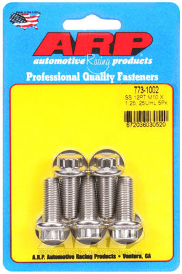 ARP 773-1002 Metric Thread Bolt Kit M10 x 1.25 x 25 12pt SS bolts Photo-0
