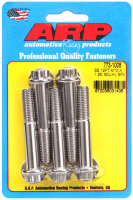 ARP 773-1008 Metric Thread Bolt Kit M10 x 1.25 x 60 12pt SS bolts Photo-0