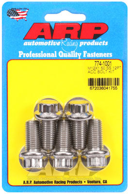 ARP 774-1001 Metric Thread Bolt Kit M12 x 1.50 x 25 12pt SS bolts Photo-0