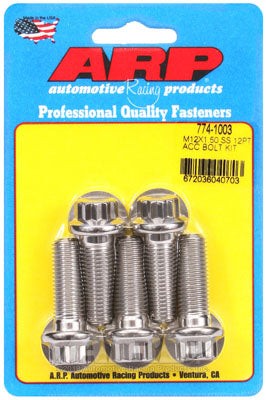 ARP 774-1003 Metric Thread Bolt Kit M12 x 1.50 x 35 12pt SS bolts Photo-0