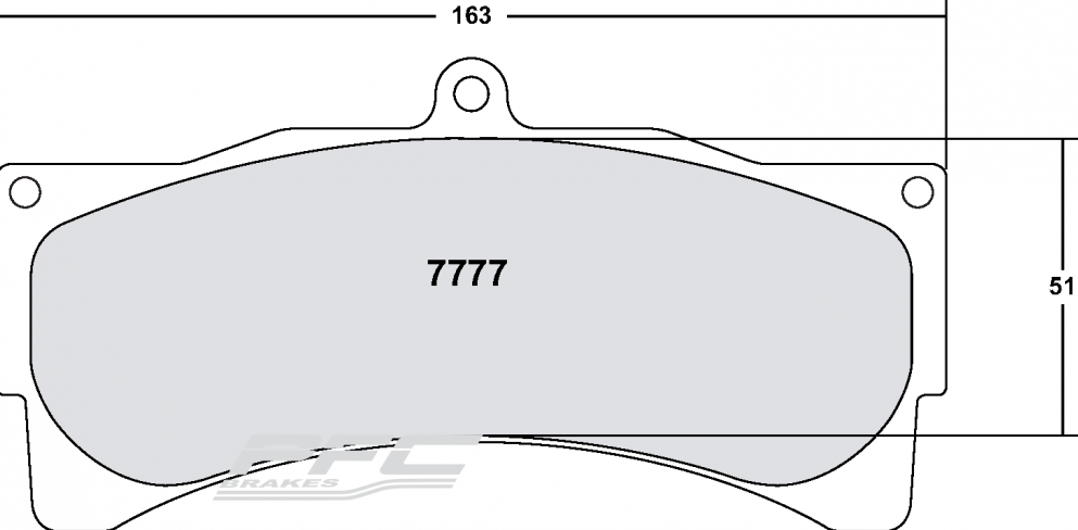 PFC 7777.11.25.44 Front Brake Pads for PORSCHE 996 GT3/RS / FERRARI 550 (11 Compound, 25 mm) Photo-0
