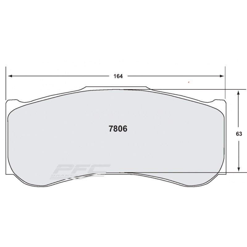 PFC 7806.82.30.44 Front Brake Pads for BMW M4 GT4 (F82) / HONDA NSX GT3 (82 Compound, 30 mm) Photo-0
