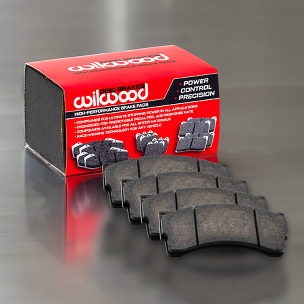 WILWOOD 150-9118K Brake Pads BP-10 for TC6R caliper, 500 C deg., type 6318 Photo-1