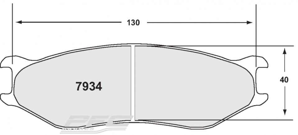 PFC 7934.13.17.34 Brake Pads for CALIPER ZR34 / ZR41 / ZR94 (13 Compound, 17 mm) Photo-0