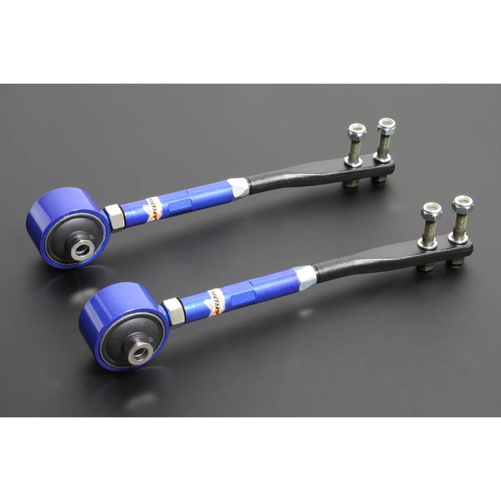 HARDRACE 7645 FRONT TENSION ROD FORGED Harden Rubber 2PCS/SET NISSAN R32/R33/R34 GTR Photo-0
