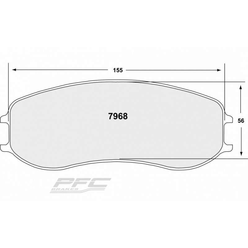 PFC 7968.82.28.44 Front Brake Pads for PORSCHE Cayman GT4/991 Cup with ABS (82 Compound, 28 mm) Photo-0