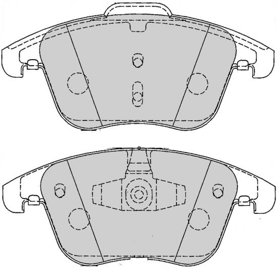 FERODO FCP4045H Front Brake Pads DS2500 for AUDI A4 (B8) Photo-0