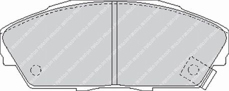 FERODO FCP748H Front Brake Pads DS2500 for ACURA Integra 1990-1993 Photo-0